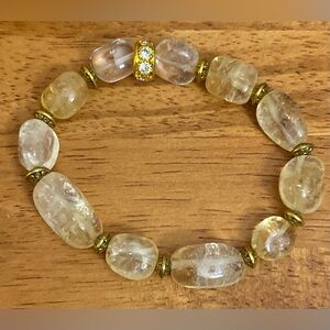 NEW Citrine crystal nugget bracelet